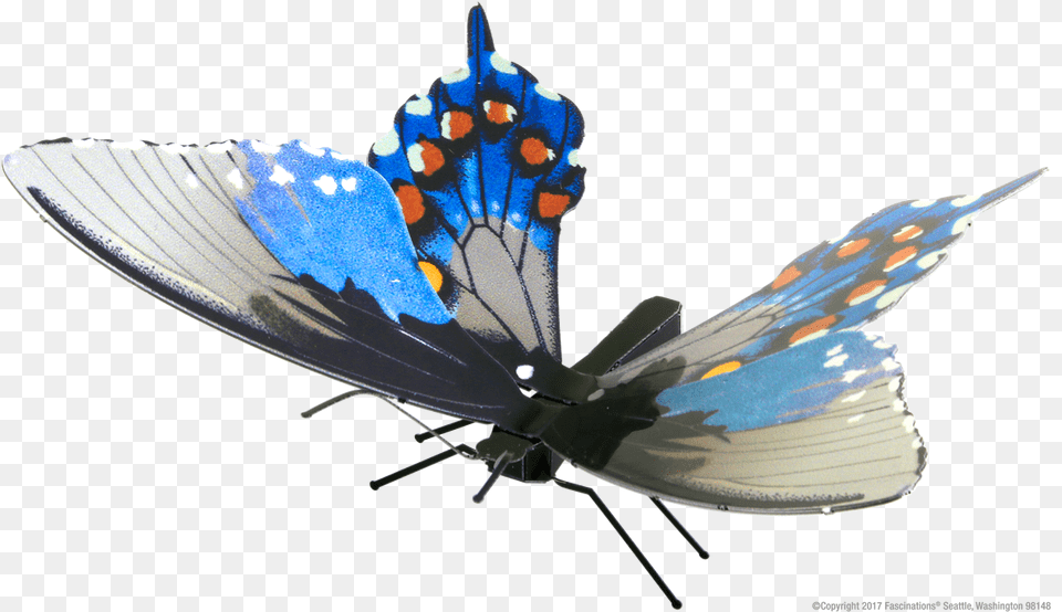 Metal Earth 3d Laser Cut Model Kit Butterfly Red Spotted Purple Butterfly Metal Earth, Animal, Insect, Invertebrate Free Png