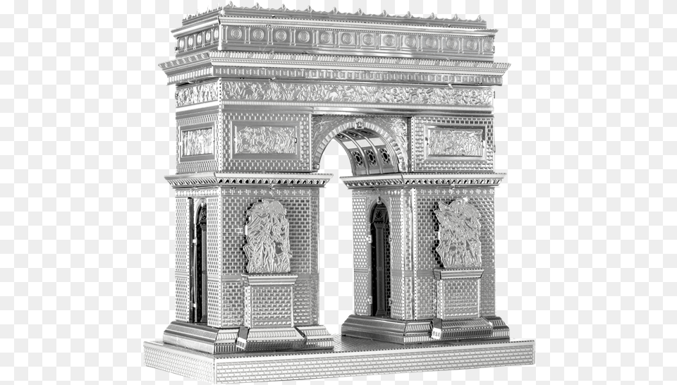 Metal Earth Architecture Metal Earth Arc De Triomphe, Arch, Building, Altar, Church Free Png Download