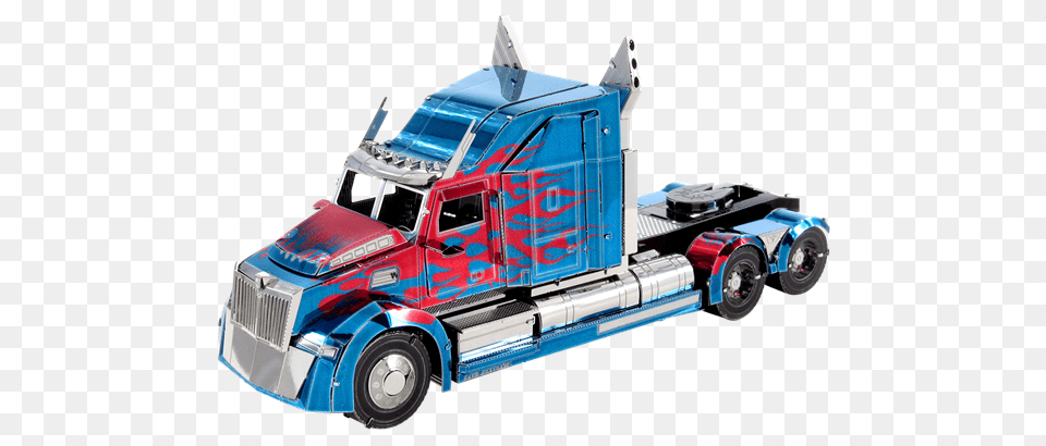 Metal Earth Diy Metal Model Kits Metal Earth Optimus Prime, Trailer Truck, Transportation, Truck, Vehicle Free Png