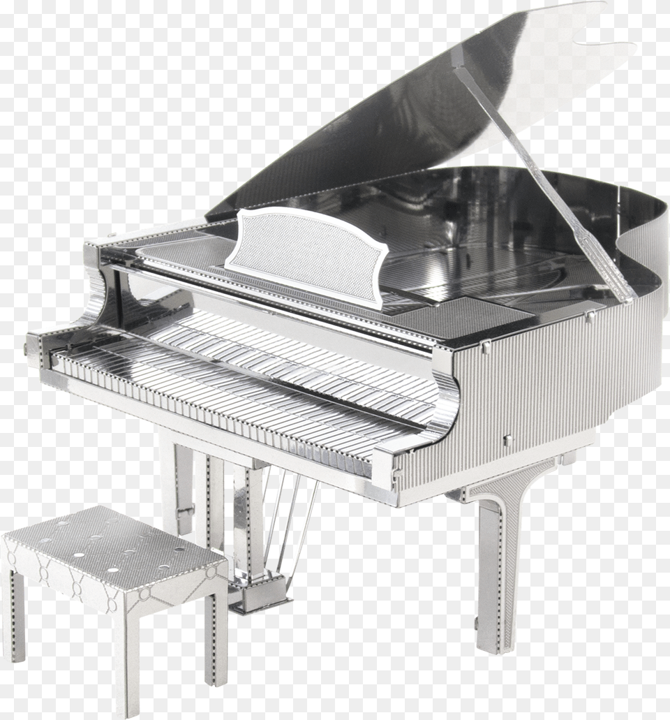 Metal Earth Instruments 3d Metal Puzzle Piano, Grand Piano, Keyboard, Musical Instrument Free Png Download