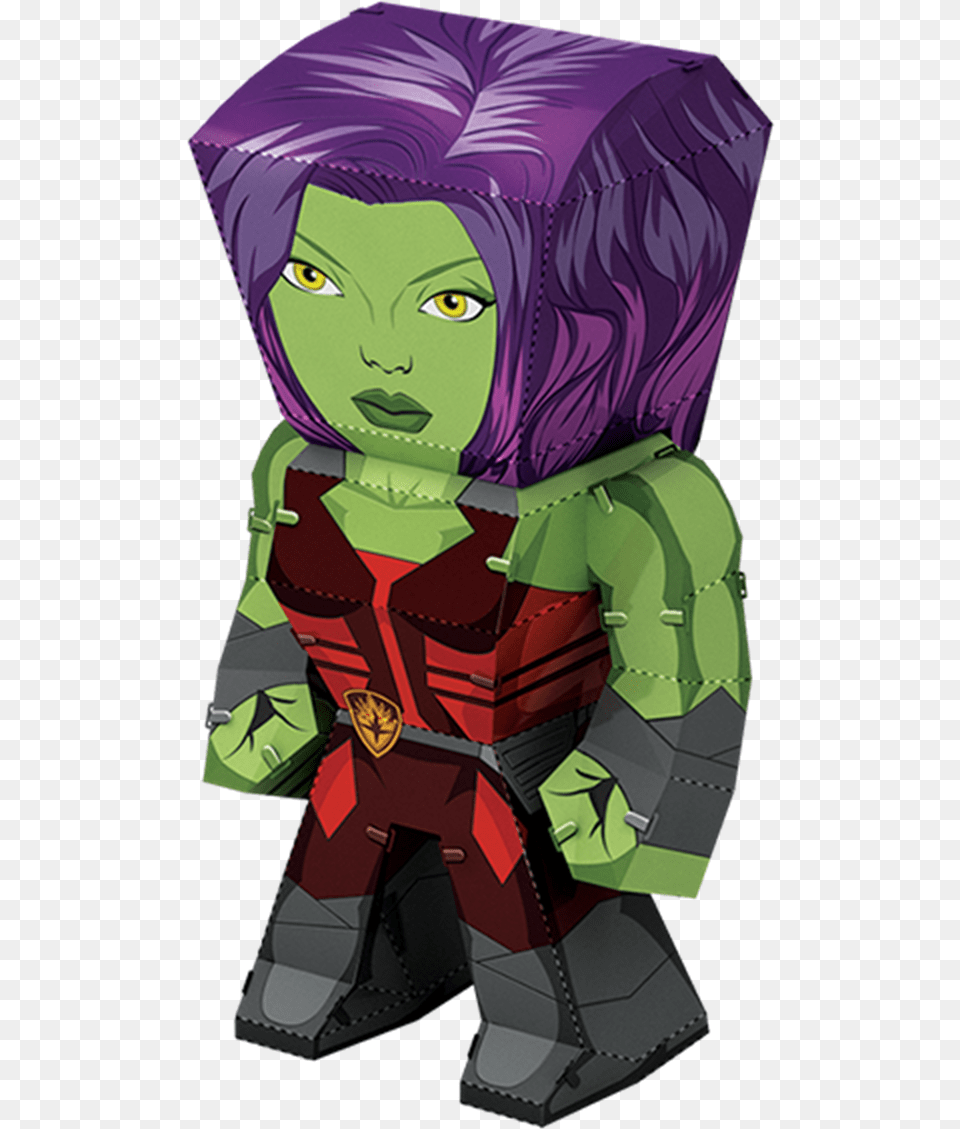 Metal Earth Legends Gamora, Book, Comics, Publication, Baby Png