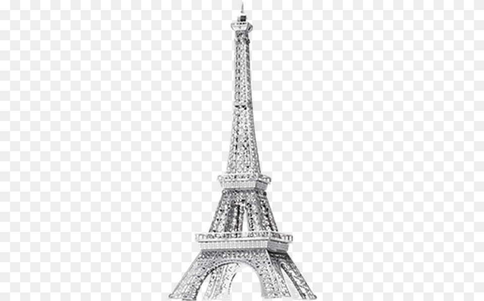 Metal Earth Online Store Eiffel Tower Black And White Etching, Architecture, Building, Spire Png