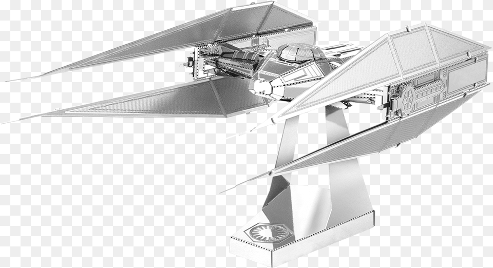 Metal Earth Star Wars Kylo Renquots Tie Silencer Kylo Ren Tie Silencer, Cad Diagram, Diagram, Aircraft, Airplane Free Png