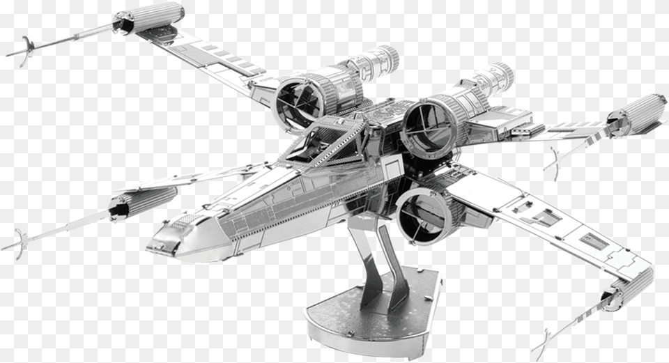 Metal Earth Star Wars Xwing Star Fighter Metal Earth X Wing Fighter Metal Earth, Aircraft, Airplane, Transportation, Vehicle Free Transparent Png