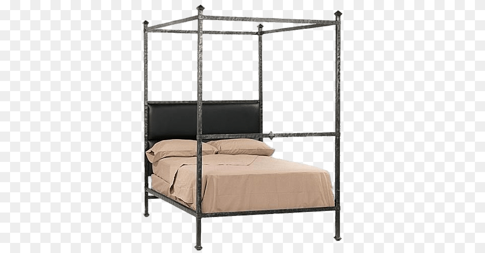 Metal Frame Canopy Bed, Furniture, Crib, Infant Bed, Bedroom Free Transparent Png
