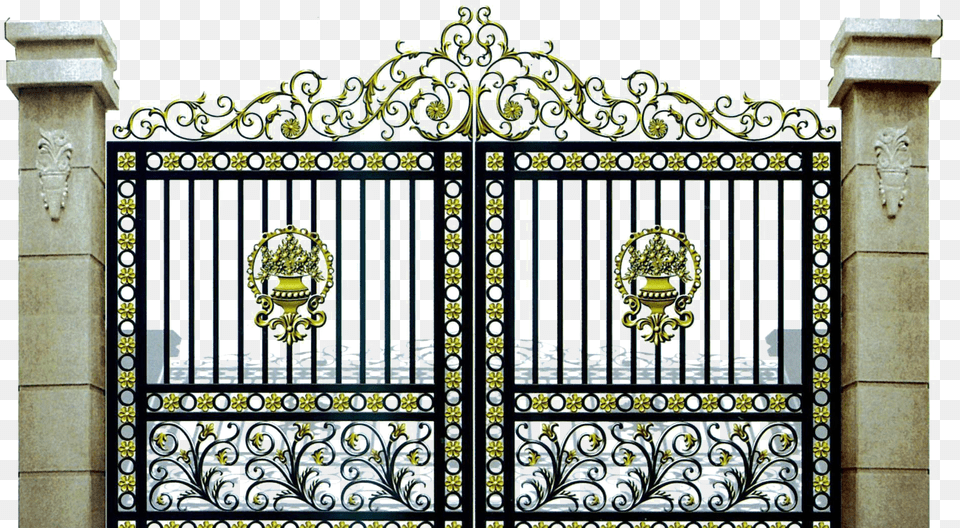 Metal Gate Picture Library Library Wrought Iron Gates For Driveway Free Png Download