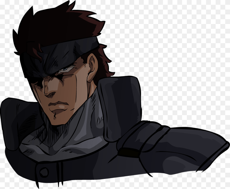 Metal Gear Jojo, Person, Face, Head, Anime Png Image