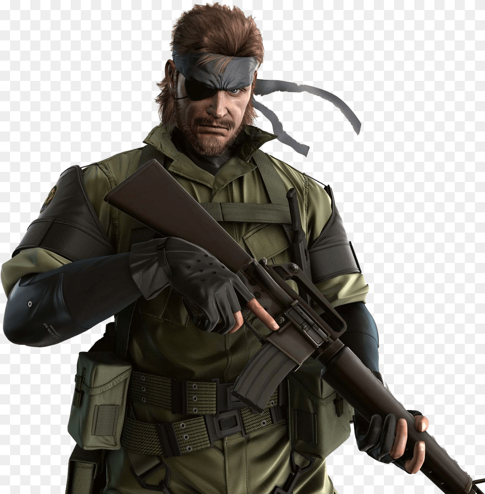 Metal Gear Solid, Gun, Weapon, Firearm, Rifle Free Png