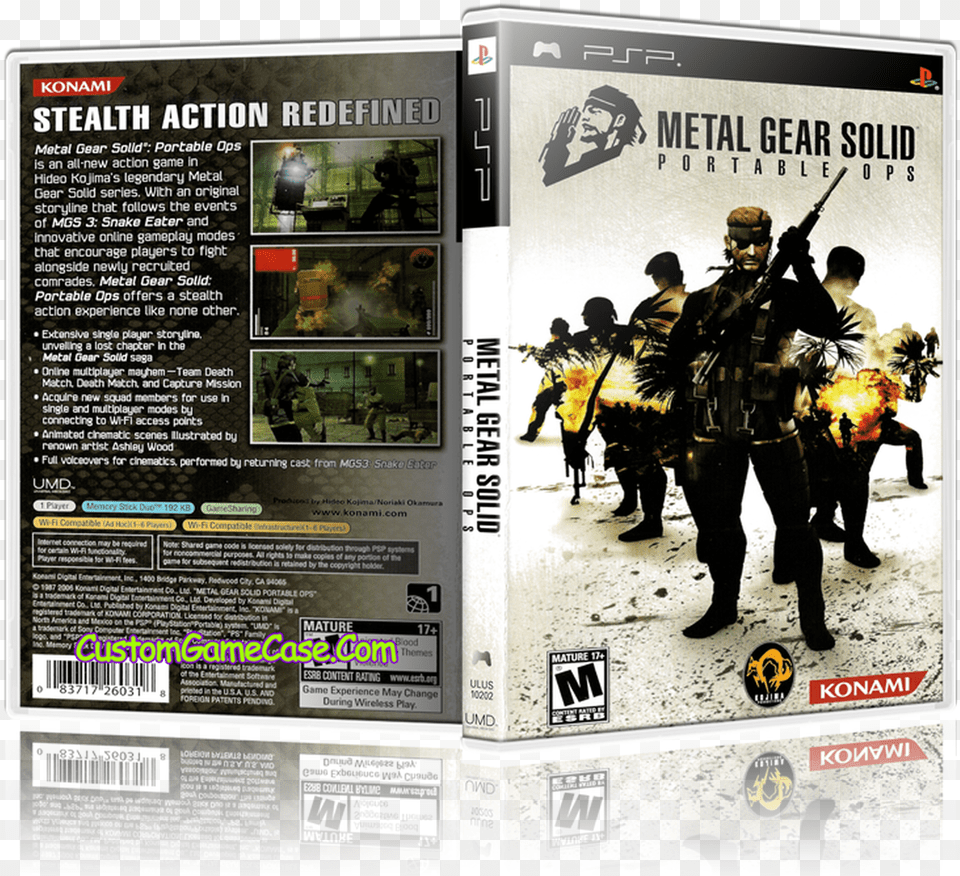 Metal Gear Solid En Psp, Advertisement, Poster, Adult, Male Png