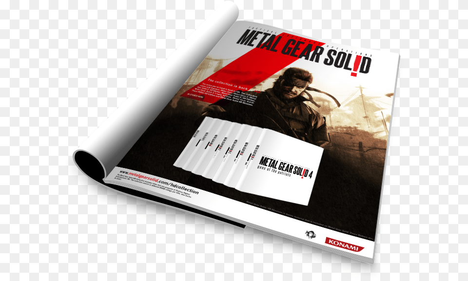 Metal Gear Solid Magazine Gadget, Advertisement, Publication, Poster, Adult Png Image