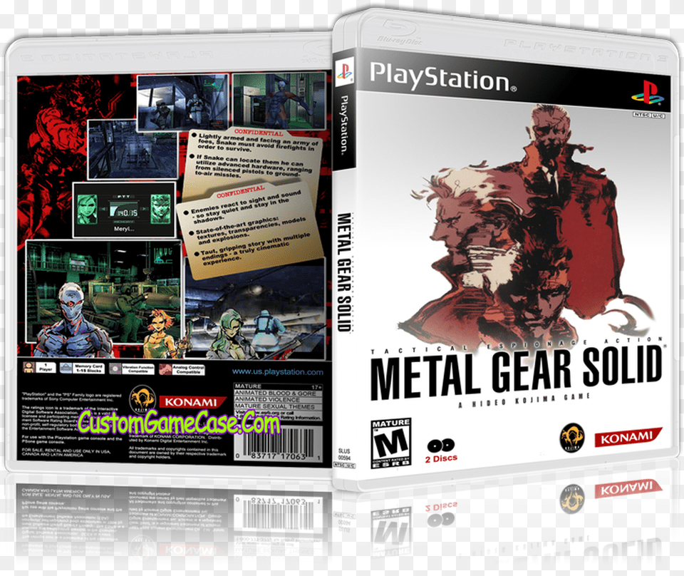 Metal Gear Solid Metal Gear Solid Custom Ps1 Cover, Advertisement, Poster, Publication, Book Free Png Download