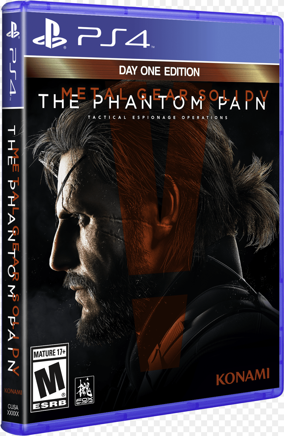 Metal Gear Solid Phantom Pain Box Art, Publication, Book, Person, Man Free Png Download