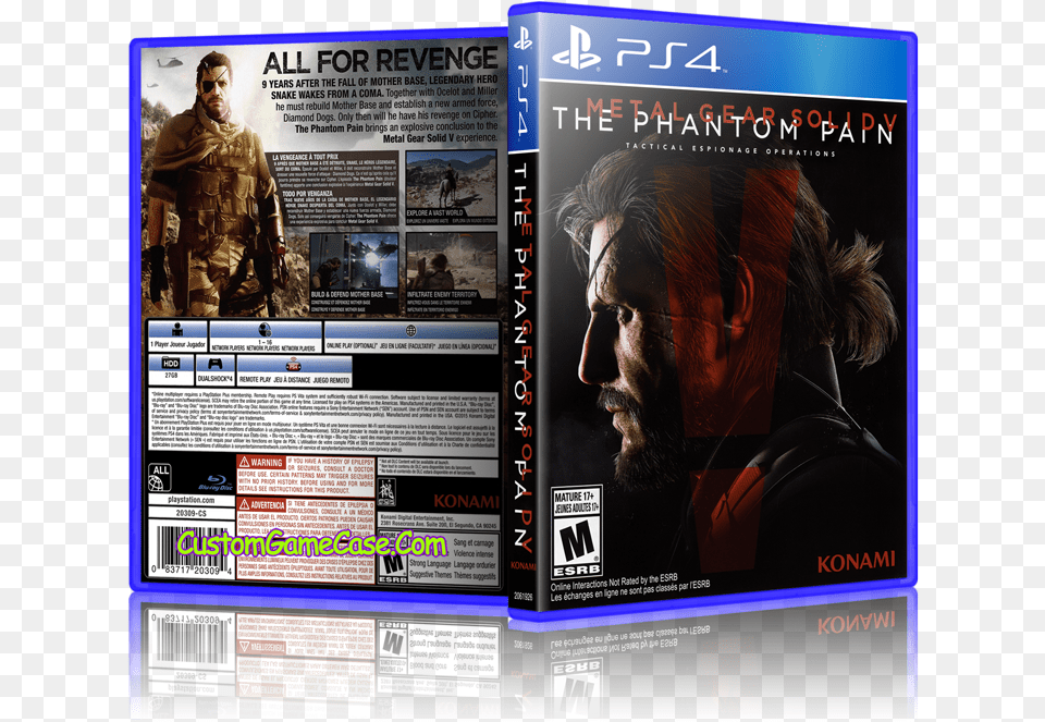 Metal Gear Solid V The Phantom Pain Metal Gear Solid V Cover, Advertisement, Poster, Adult, Male Free Transparent Png