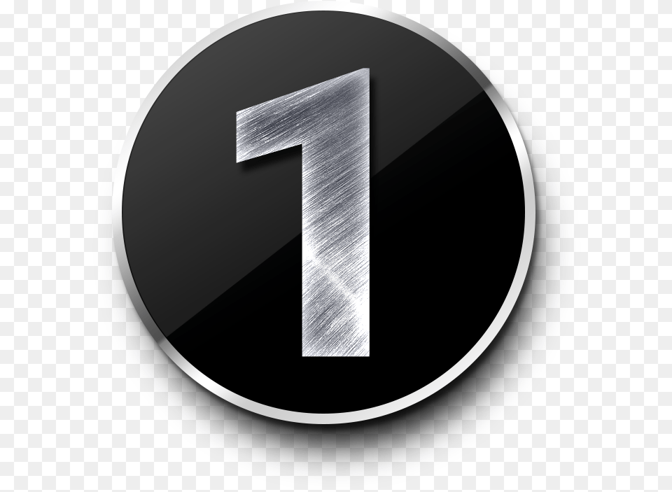 Metal Numbers 1 1 To 5 Numbers, Number, Symbol, Text, Disk Free Png