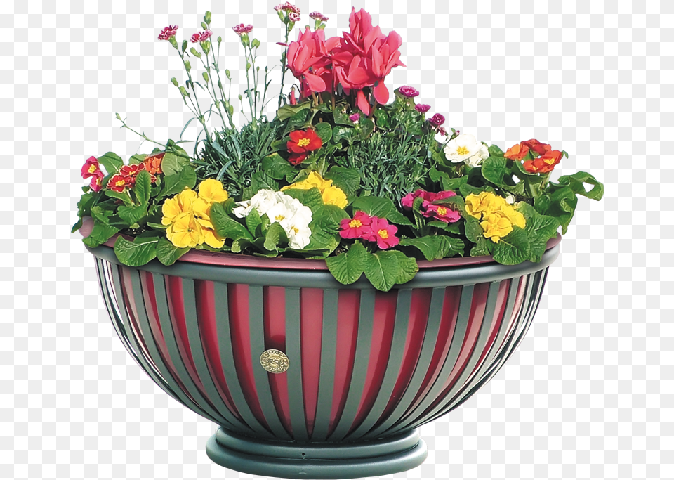 Metal Planter With Tub To Furnish Public Spaces Tulip Flower Box, Pottery, Potted Plant, Plant, Jar Free Transparent Png