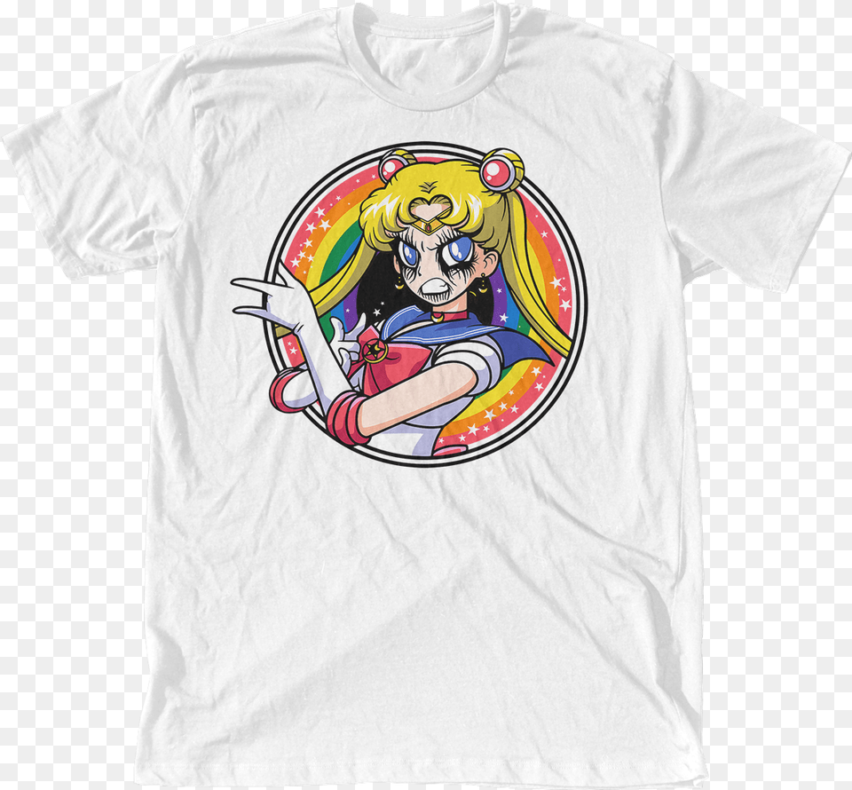 Metal Sailor Moon Tee T Shirt Jordan Retro, Clothing, T-shirt, Baby, Person Free Transparent Png