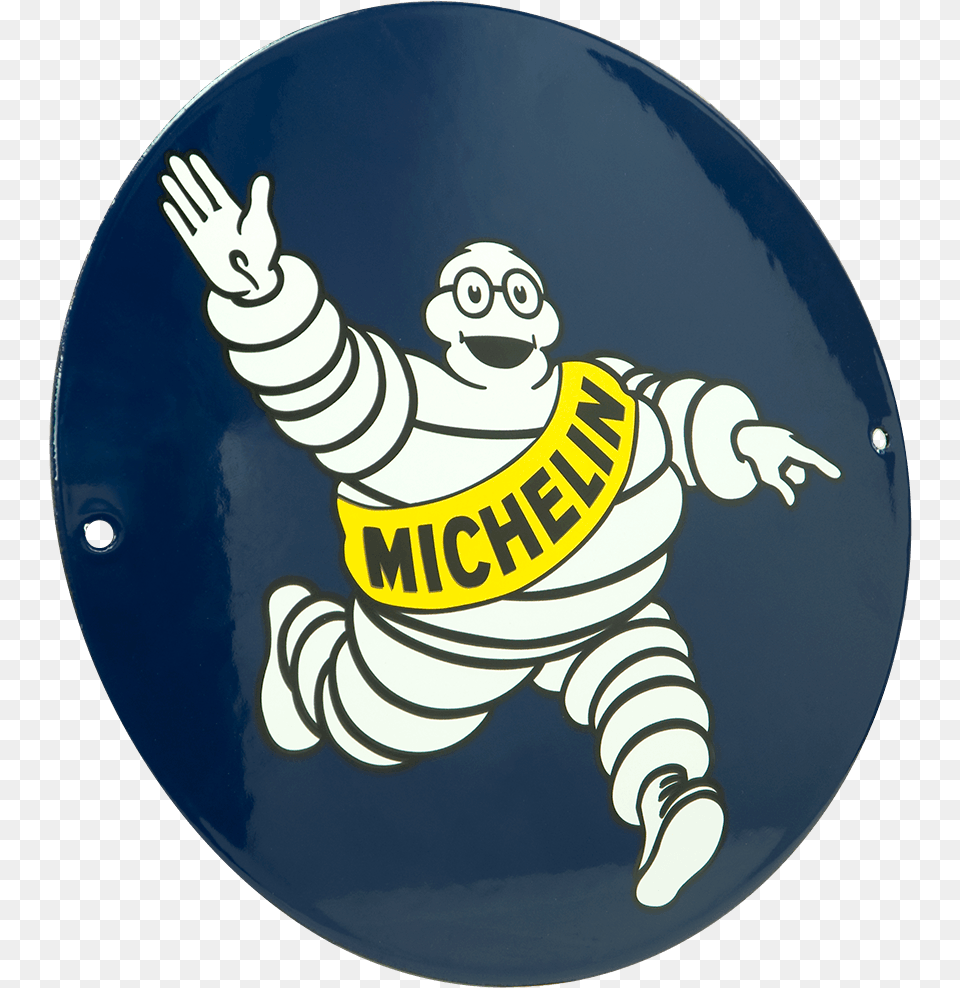 Metal Sign Michelin, Badge, Logo, Symbol, Face Free Png