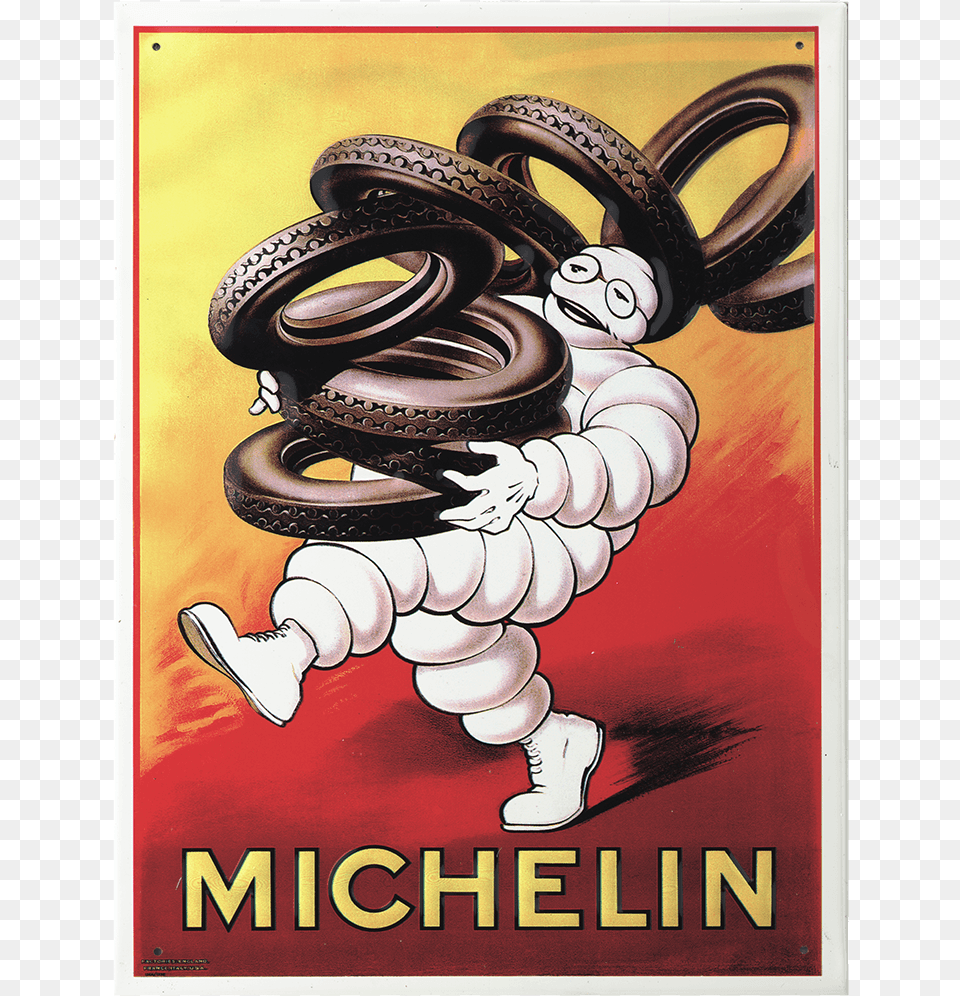 Metal Sign Michelin Man Advertisements, Advertisement, Poster, Baby, Person Png Image