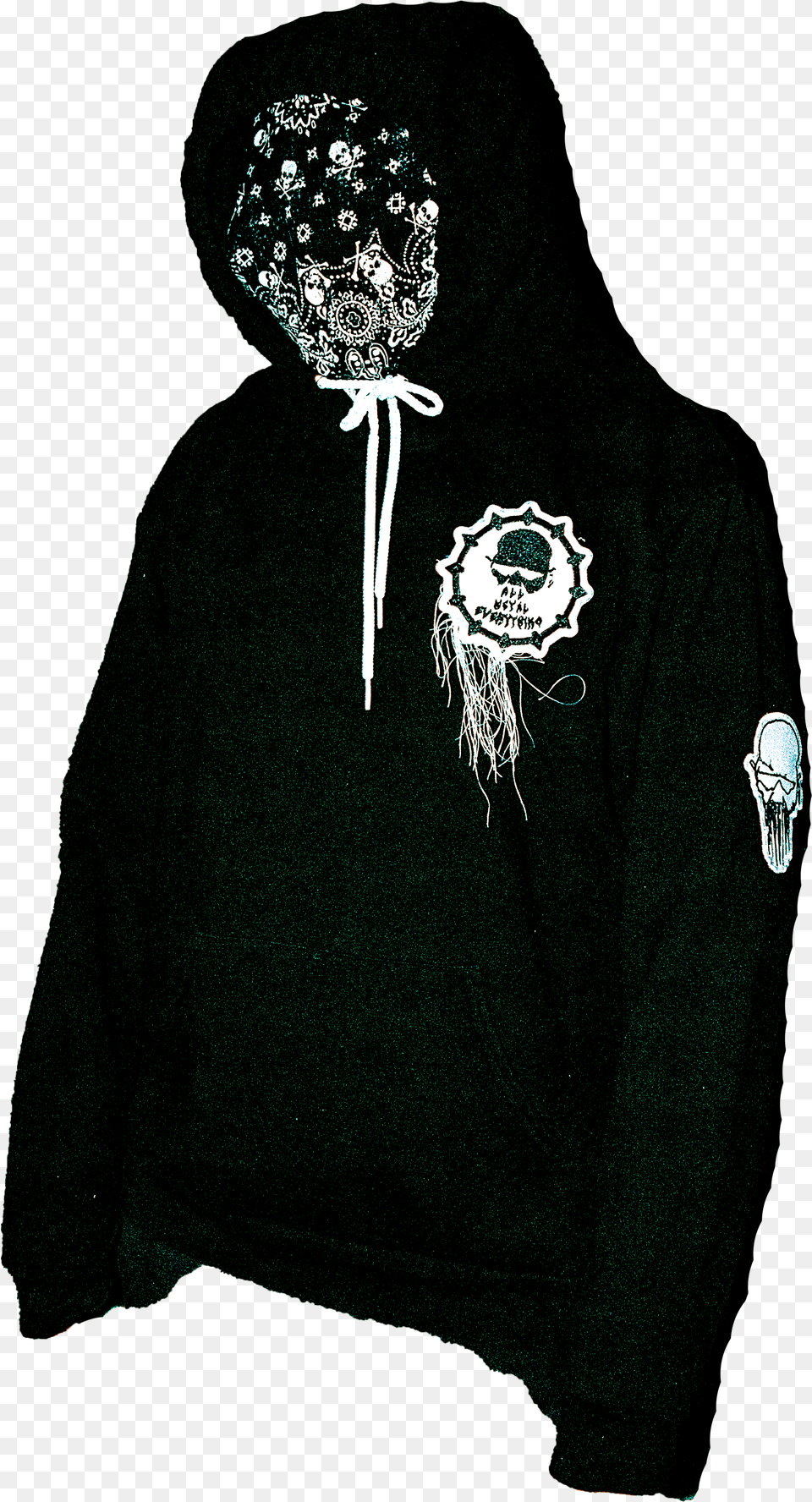 Metal Skull, Sweatshirt, Sweater, Knitwear, Hoodie Png Image