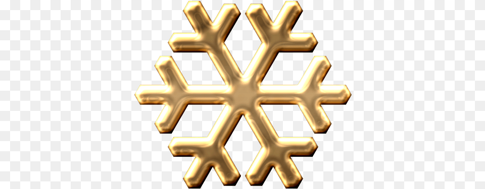 Metal Snowflake 01 Gold Graphic By Marisa Lerin Pixel Snowflake Icon Vector, Nature, Outdoors, Cross, Snow Free Png Download