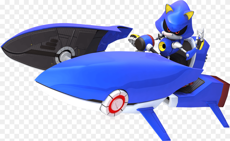 Metal Sonic Sonic And Sega All Stars Racing Metal Sonic, Aircraft, Airplane, Transportation, Vehicle Png Image