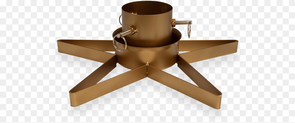 Metal Star Christmas Tree Stand, Cup, Appliance, Bronze, Ceiling Fan Free Transparent Png