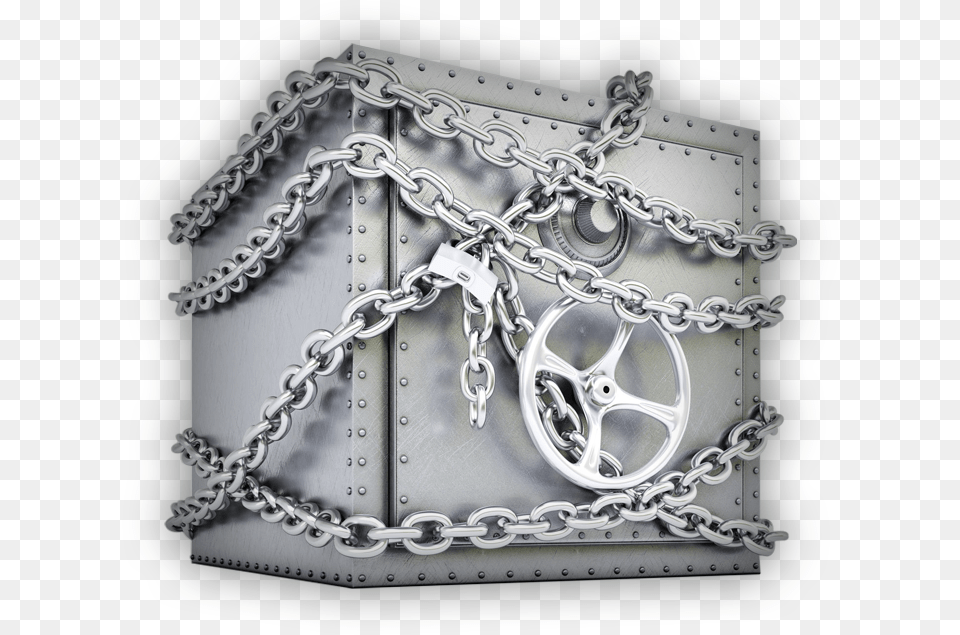 Metal Vault Secured In Bank Heist Escape Room At Lockbuster Escape Room Clip Art, Accessories, Jewelry, Necklace, Chain Png
