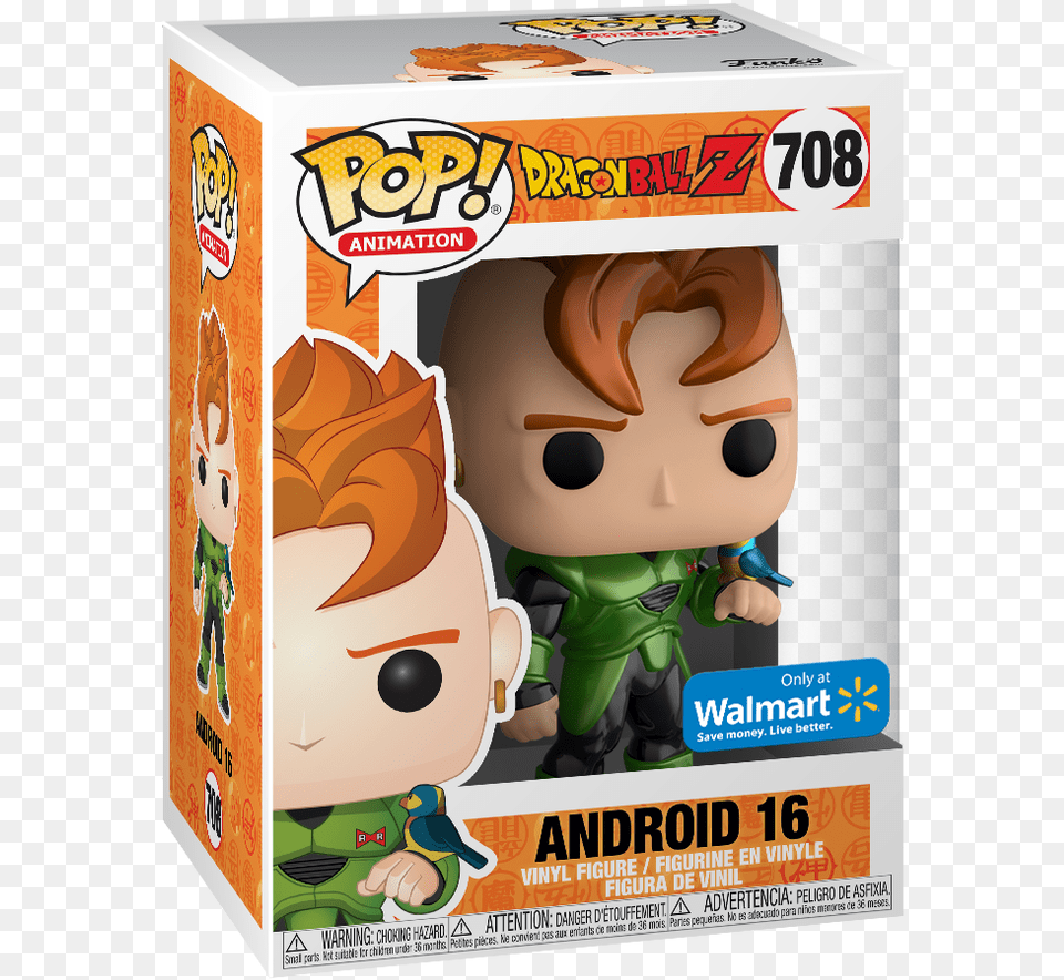 Metallic Android 16 Funko Pop, Baby, Person, Face, Head Png Image