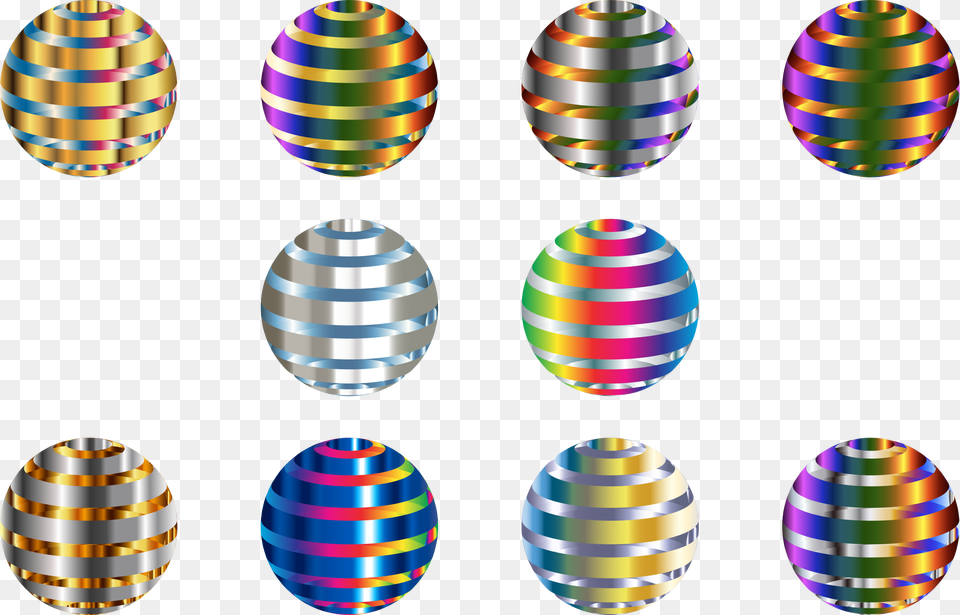 Metallic Circle This Icons Design Of Set Esfera Metalica, Egg, Food, Easter Egg Free Transparent Png