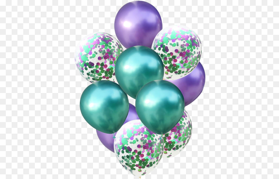 Metallic Confetti Latex Balloons Confetti Balloons Balloon Free Transparent Png