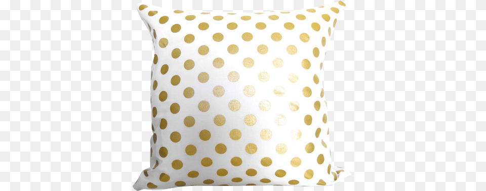 Metallic Gold Dots Pillow Cover Polka Dot, Cushion, Home Decor, Pattern Free Transparent Png