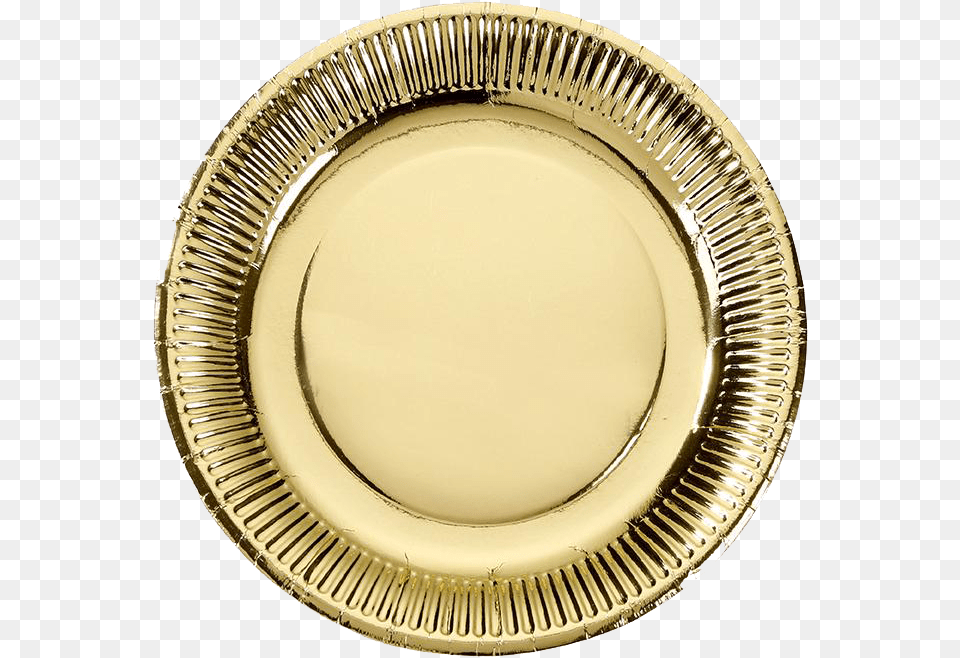 Metallic Gold Plates Paper Plate Gold, Food, Meal, Dish, Platter Png