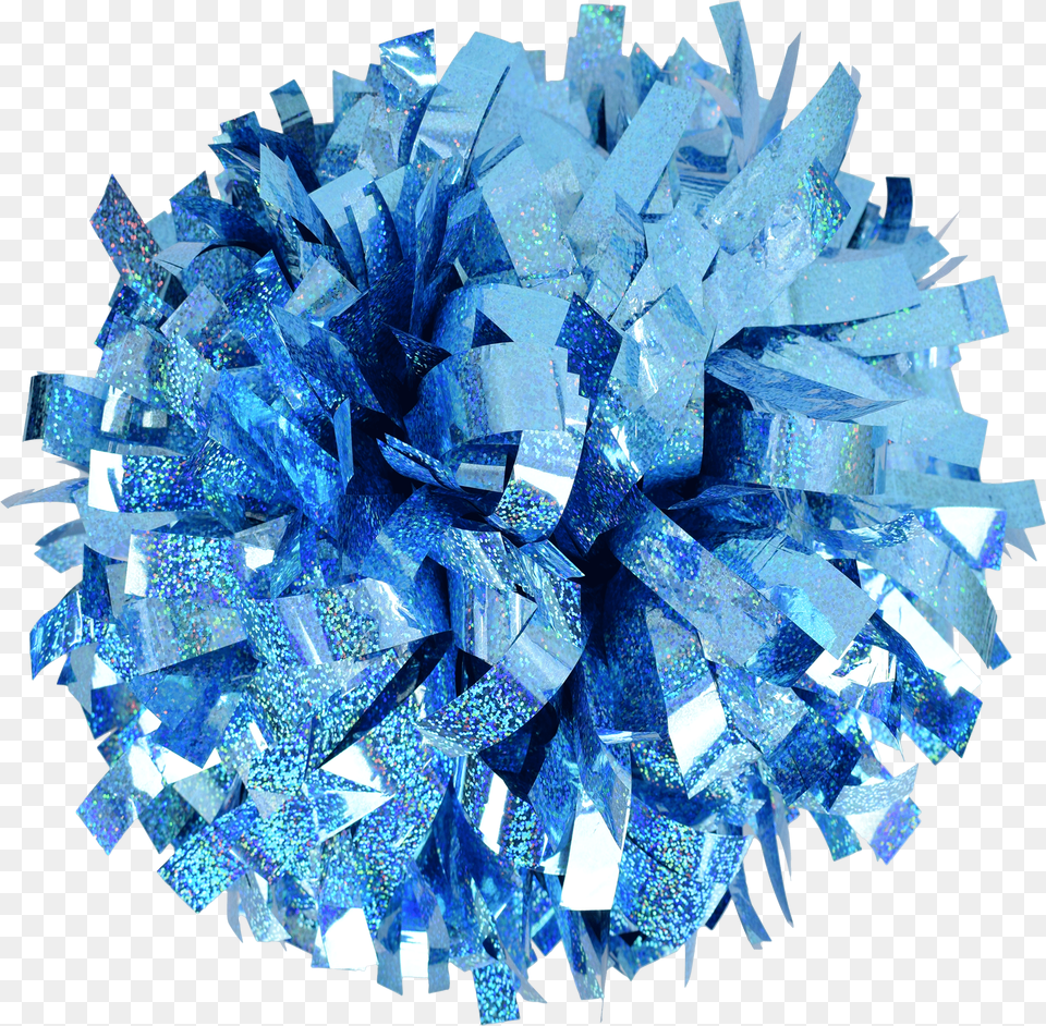 Metallic Holographic Light Blue 6 Pom Origami, Crystal, Mineral, Chandelier, Lamp Free Png Download