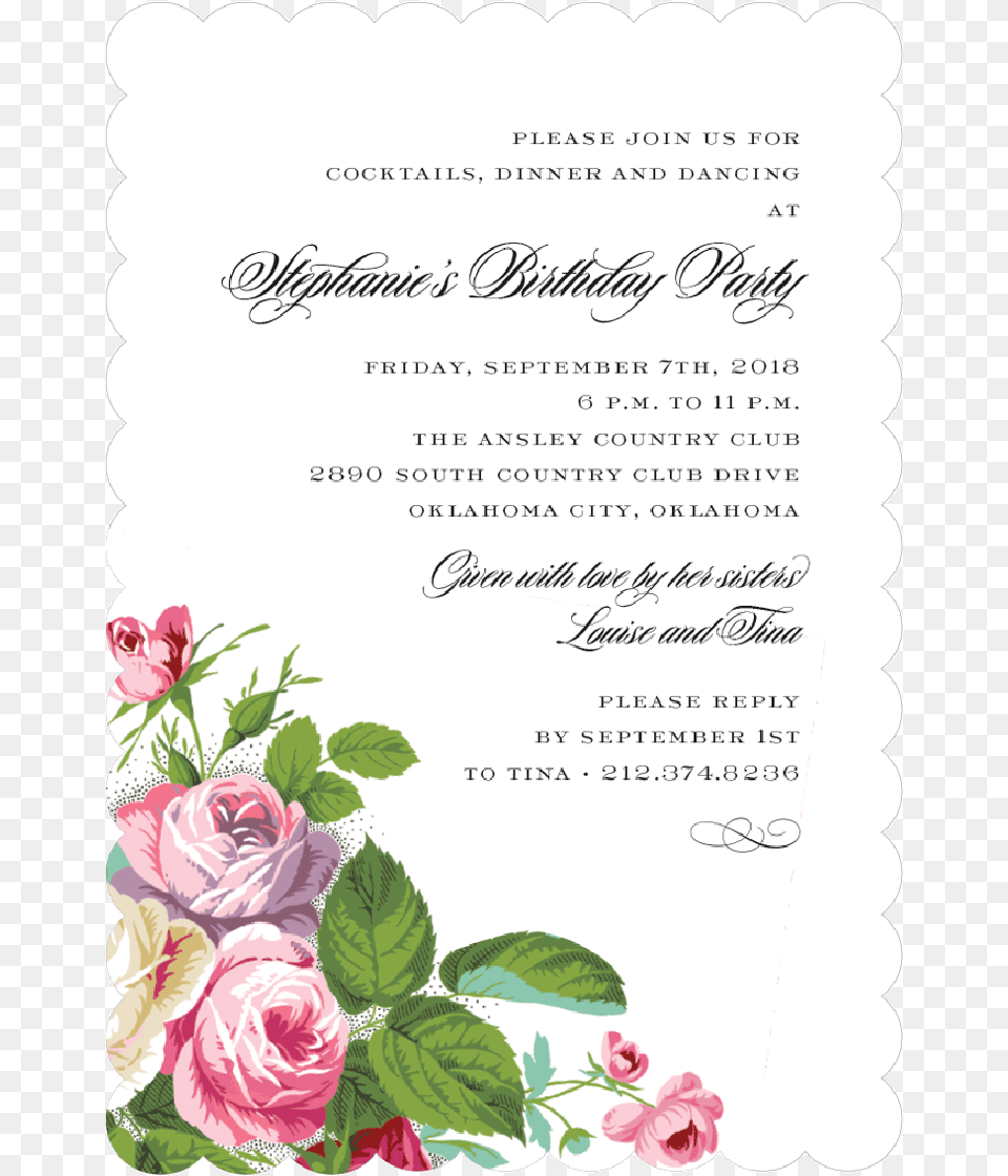 Metallic Invitation With Flower, Plant, Rose, Text, Petal Png