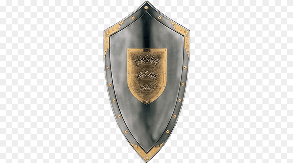 Metallic King Arthur Shield By Marto Kite Or Round Shield, Armor Free Png