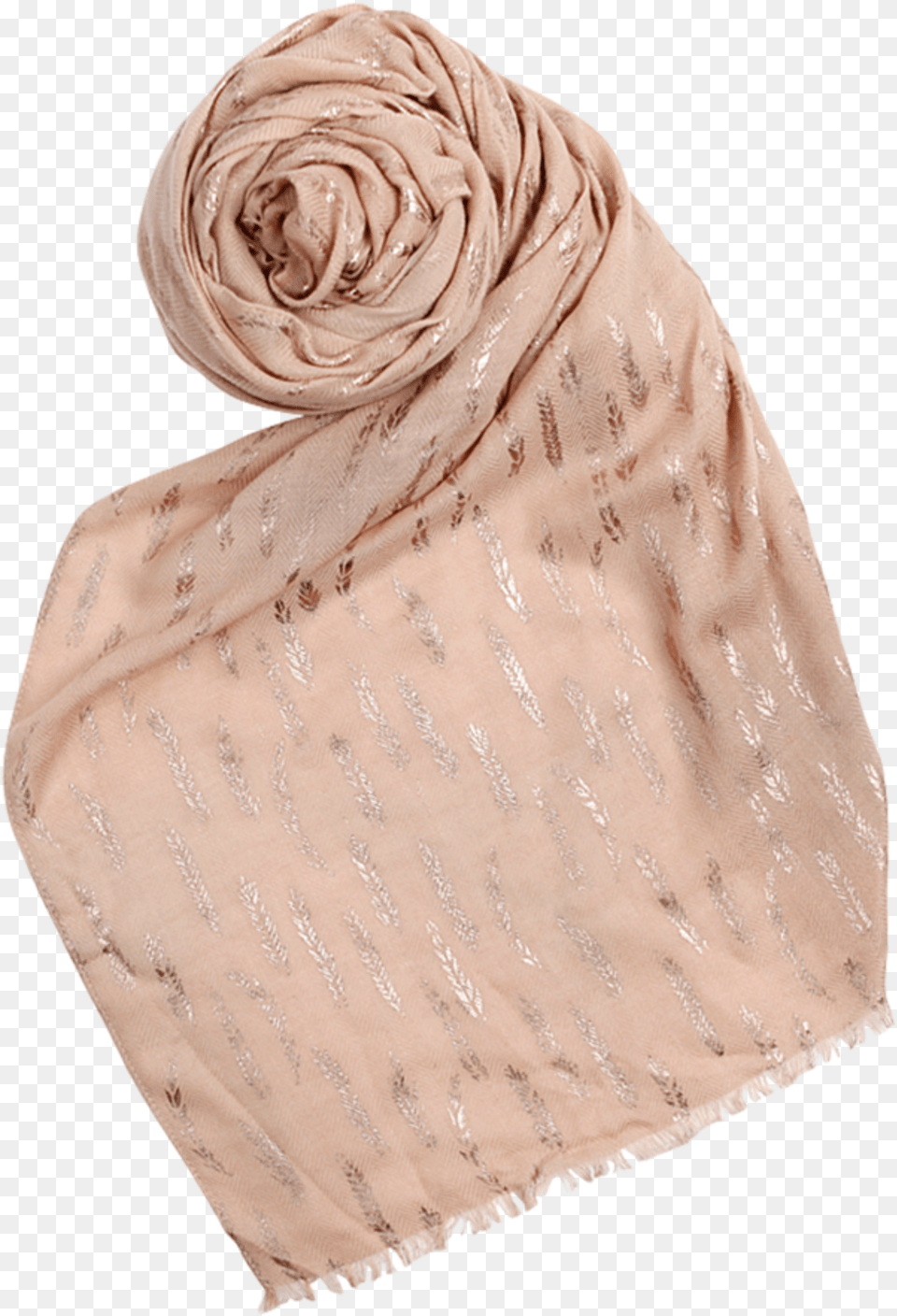 Metallic Wheat Fields Beigeclass, Clothing, Scarf, Stole Free Png Download
