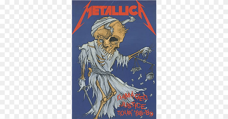 Metallica Damaged Justice Tour 88 89 Metallica The Justice Demos, Book, Comics, Publication, Person Png