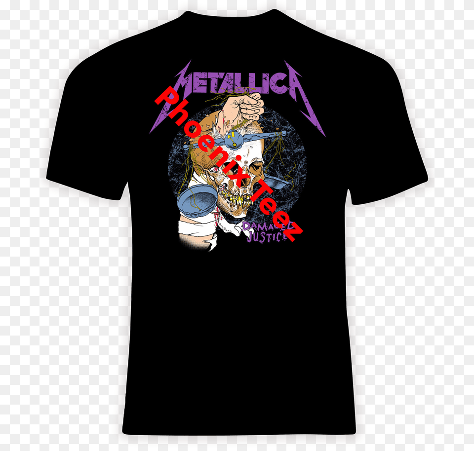 Metallica Harvester Of Sorrow T Shirt, Clothing, T-shirt, Person, Book Png Image
