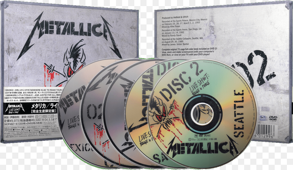 Metallica Live Shit Binge Cd, Disk, Dvd Png