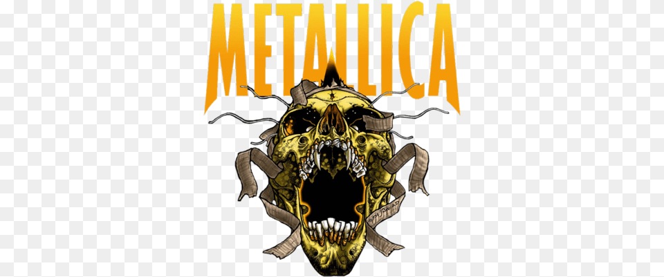 Metallica Logo Metallica Psd Vector Graphic 2016 Metallica Us Bank Sold Out Stadium Small Screaming, Book, Publication, Animal, Bee Png