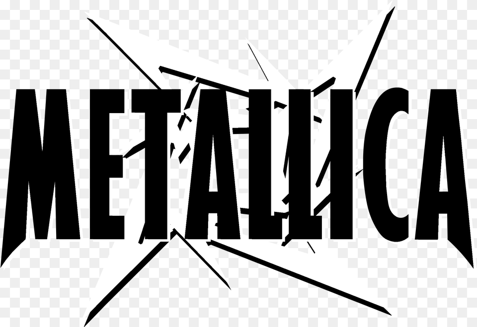 Metallica Logo Transparent Svg Metallica Ninja Star, Stencil, People, Person, Text Png