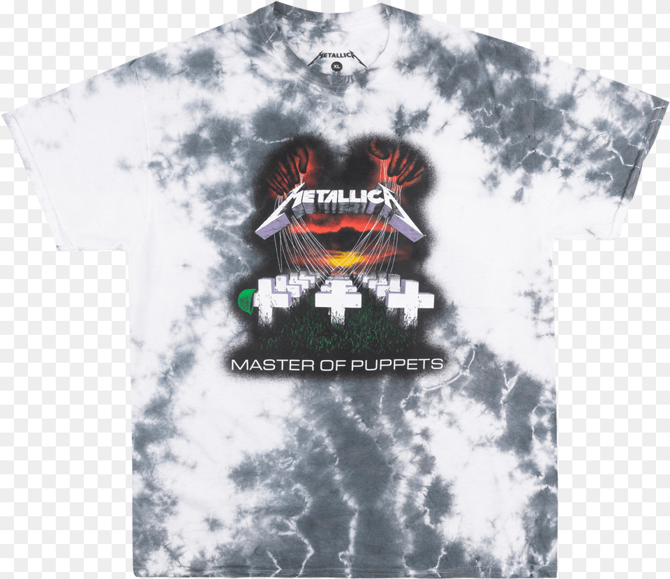 Metallica Master Of Puppets T Shirt Tie Dye Metal Music Tie Dye Metallica T Shirt, Clothing, T-shirt Free Png Download