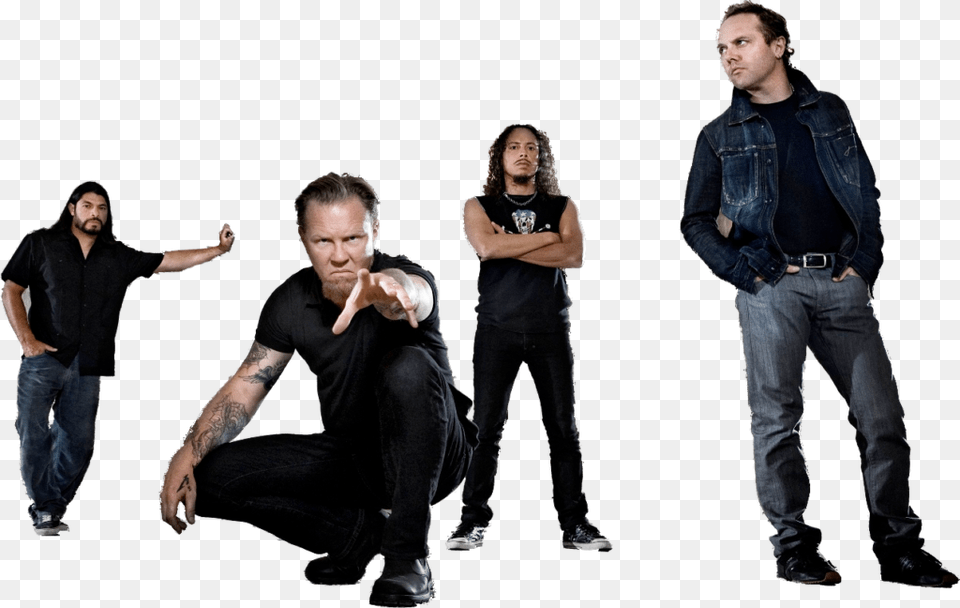 Metallica Picture Metallica, Jeans, Clothing, Coat, Pants Png Image