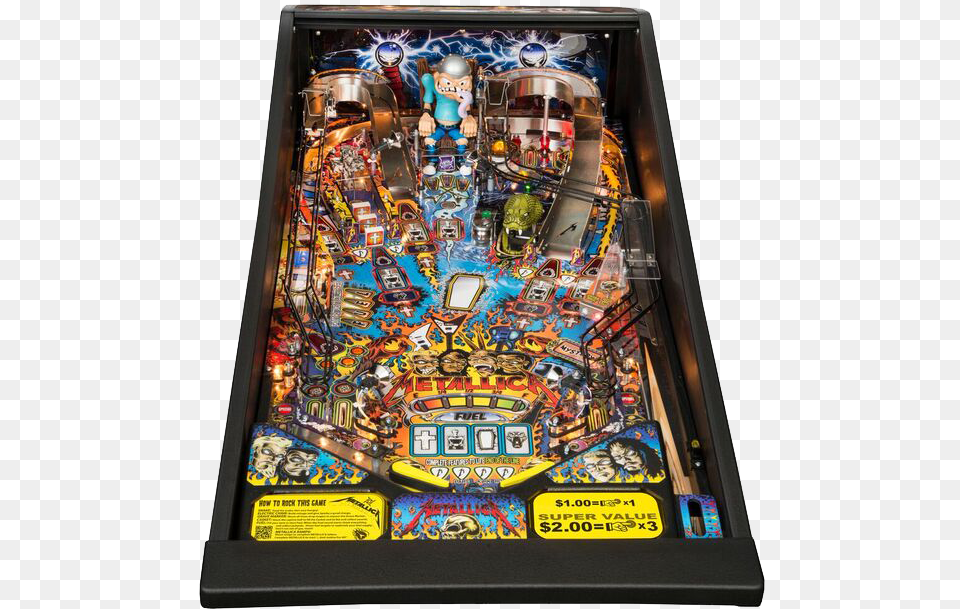 Metallica Pinball, Arcade Game Machine, Game, Baby, Person Free Png Download