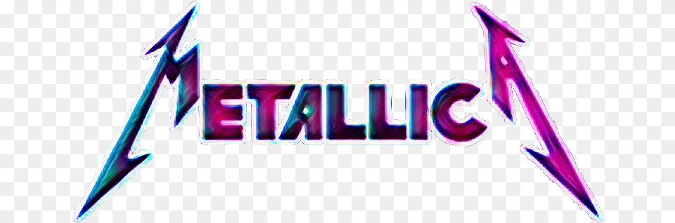 Metallica Rock Graphic Design, Light, Neon, Purple Free Png