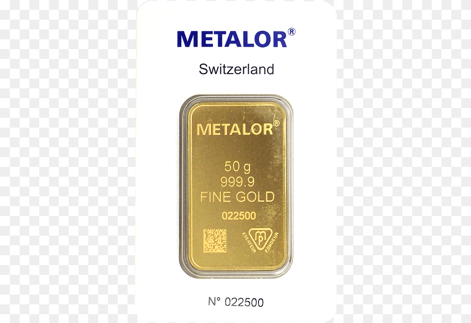 Metalor Stamped 50g Gold Bar Gold, Computer Hardware, Electronic Chip, Electronics, Hardware Png