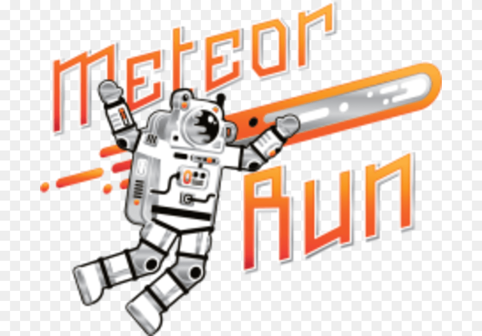 Meteor Run Virtual Challenge Illustration, Robot, Device Free Png Download