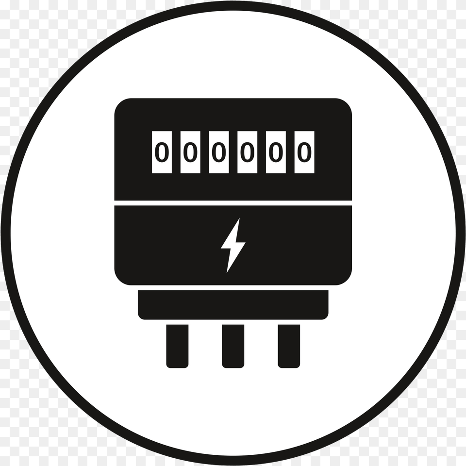 Meter Maintenance And Installation Services Electricity Meter Icon, Disk Free Transparent Png