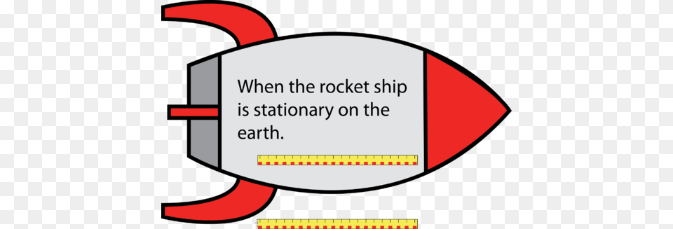 Meterstick In A Stationary Rocket Portable Network Graphics, Text Png Image