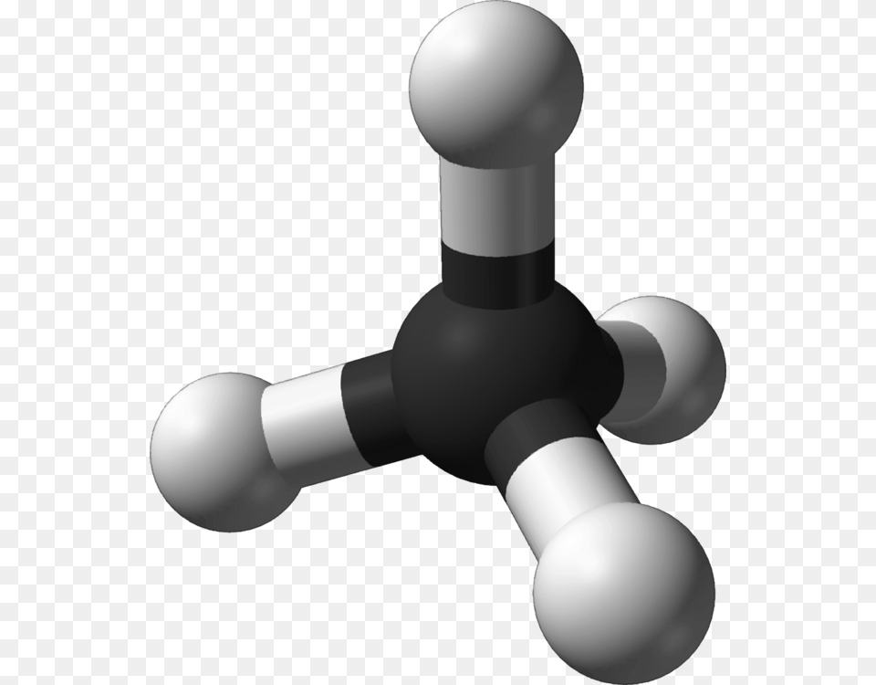 Methane Molecule Structure Atom Chemical Compound, Sphere, Smoke Pipe Free Png Download